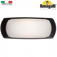 Φωτιστικό Απλίκα με ντουί E27 Ρητίνης Μαύρο IP54 Fumagalli Francy